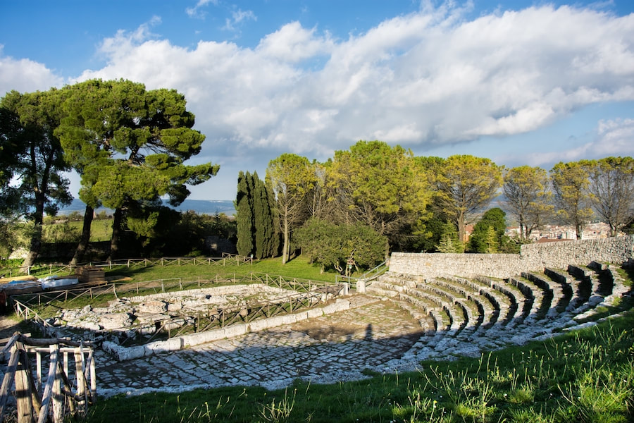 Greek theatre, Palazzolo Acreide - cycling holidays in Sicily